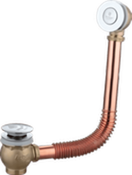 Brass Pop-Up Jacuzzi Extensible Siphon With Overflow 2-Flex