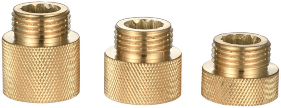Extension Serrate M/F Brass Plus