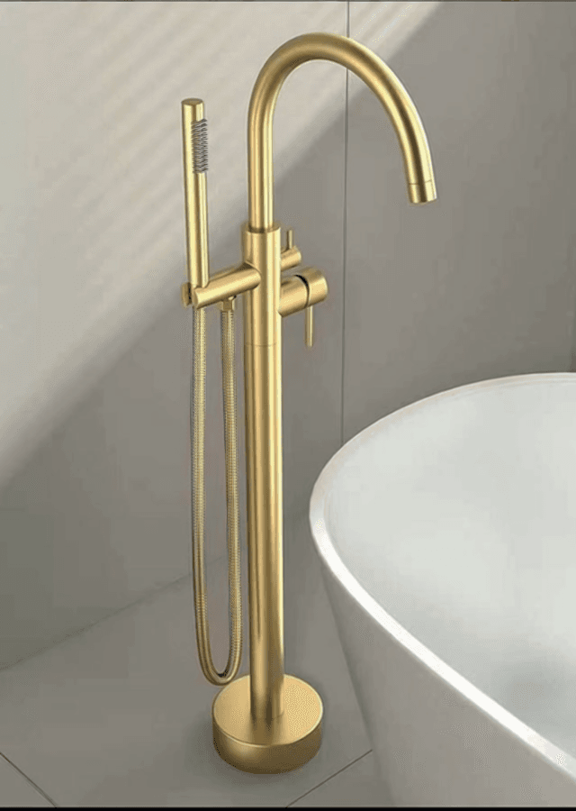 Floor-standing bathtub mixer